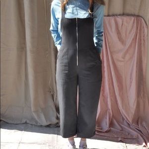 Maggie Jayne Coal Zip Dungarees, Small
